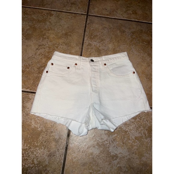 Levi's Pants - Levi’s 501 White Jean Shorts Size 27